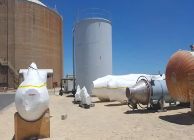 Fertiliser plant presser vessel's